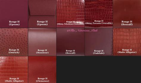 hermes rouge h color code